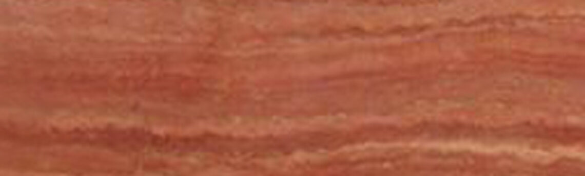 RED TRAVERTINE POLISH VEIN CUT