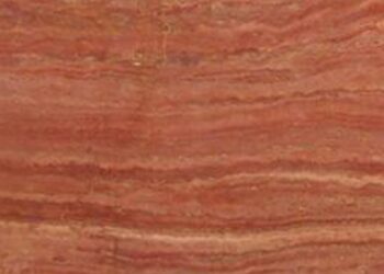 RED TRAVERTINE POLISH VEIN CUT