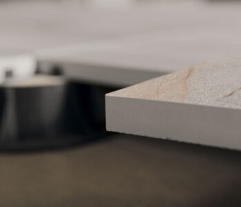 GRANITE STONE ISOLATED EDGE ON RISERS